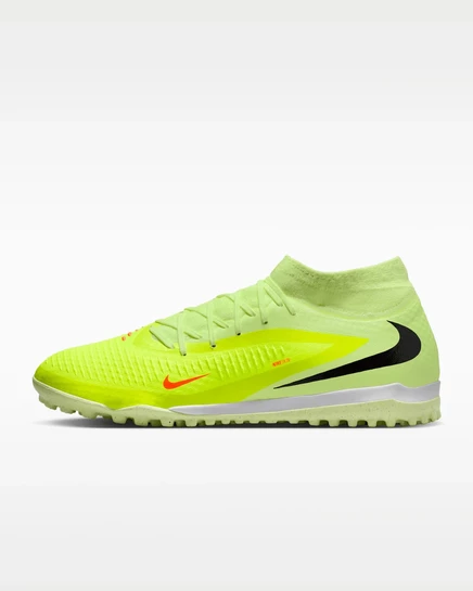 Унисекс бутсы Nike Phantom 6 High Academy, малиново-лаймовые/черные