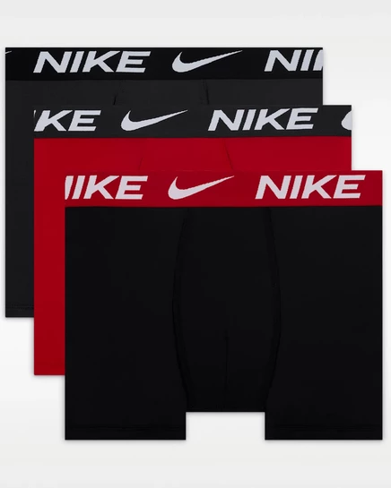 Подростковые боксерские трусы Nike Dri-FIT 3 шт., разноцветные/красные