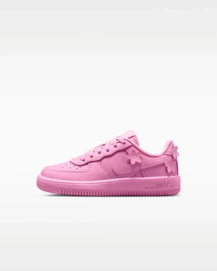 Кроссовки Nike Force 1 Low для малышей, розовые/серебристые