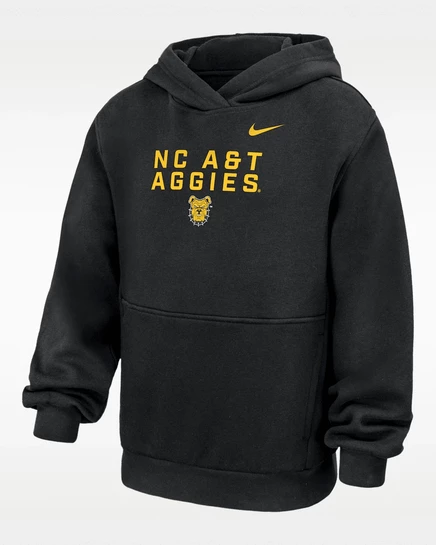Детское худи Nike Club Fleece, черное