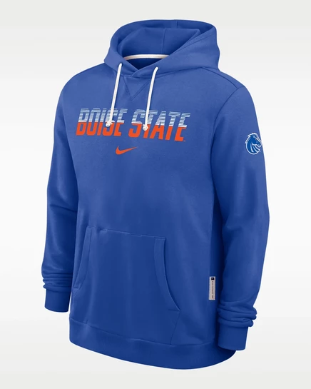 Мужское худи Nike Boise State Sideline Dri-FIT, синее