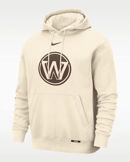 Мужская толстовка с капюшоном Nike Golden State Warriors City Edition, натуральная