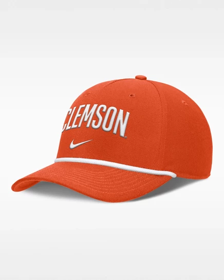 Мужская регулируемая кепка Nike Clemson Primetime Rise Campus, оранжевая