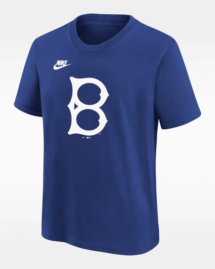 Детская футболка Nike Brooklyn Dodgers Cooperstown, королевско-синяя