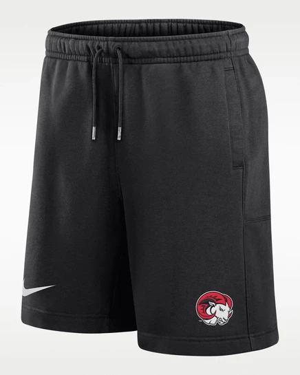 Мужские шорты Nike College Club Rams, черные