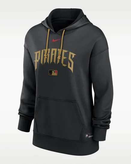 Женская худи Nike Pittsburgh Pirates City Connect, черная