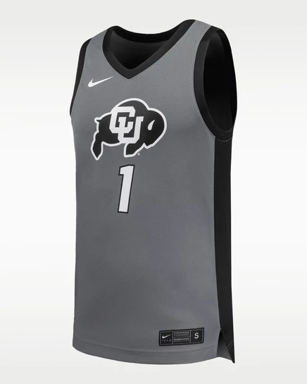 Мужская футболка Colorado Buffaloes из джерси Nike College Replica steel