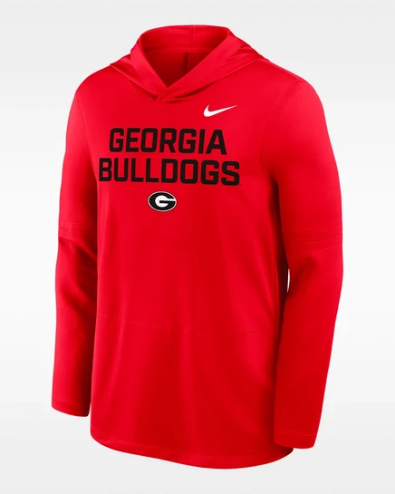 Мужская худи Nike Georgia Sideline Dri-FIT, красная