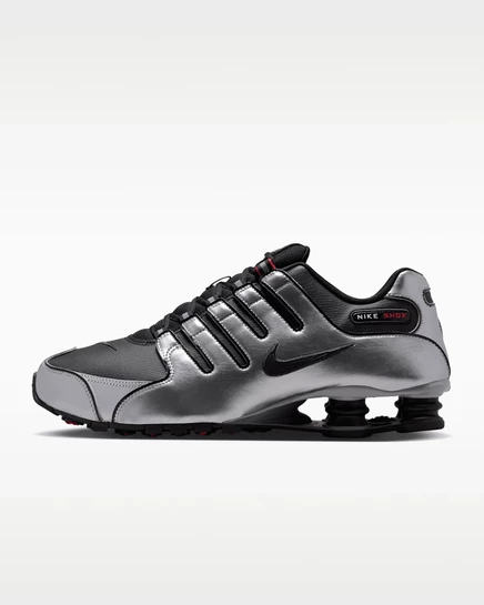 Мужские кроссовки Nike Shox NZ, черные/серебристые/красные
