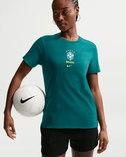 Женская футболка Nike Brazil, бирюзовая