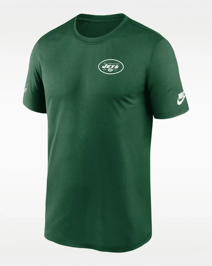 Мужская футболка Nike New York Jets Sideline Legend, зеленая
