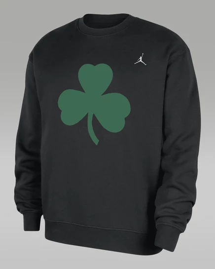 Мужской свитшот Jordan Boston Celtics Statement, черный/cobblestone