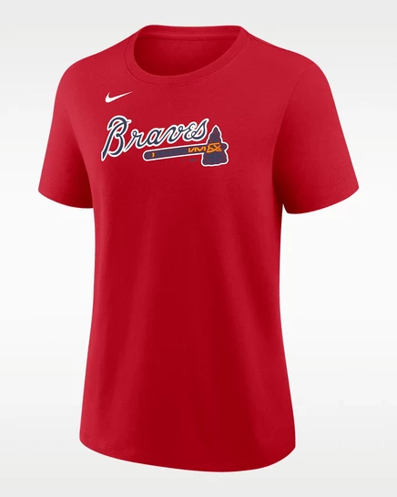 Женская футболка Nike Ronald Acuña Jr. Atlanta Braves, красная