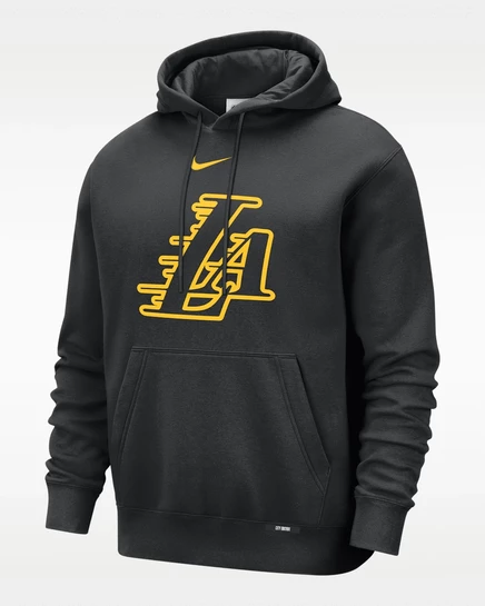 Мужская худи Nike Lakers City, черная