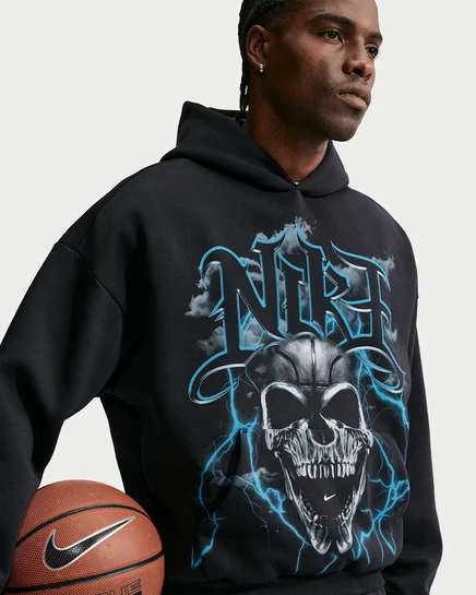 Мужское худи Nike Standard Issue, черное/голубое/айвори