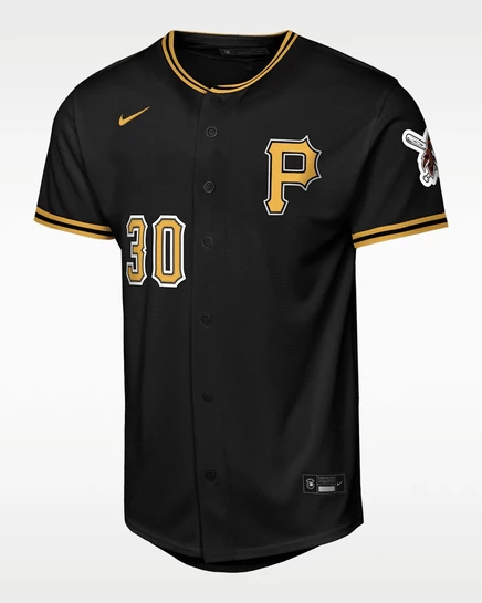 Подростковая джерси Nike Paul Skenes Pirates, черная