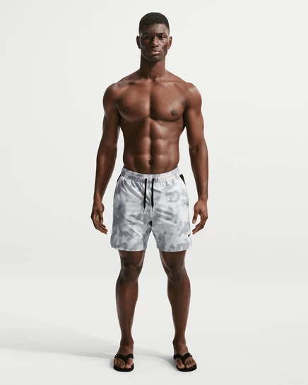 Мужские плавки-шорты Nike Swim Contend 7″ с боксером, серые