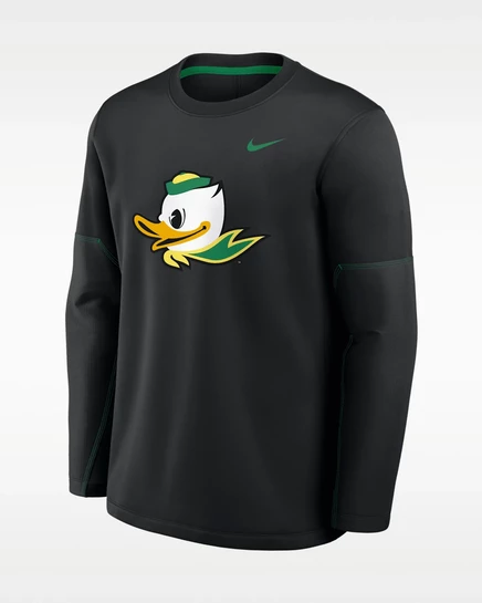 Мужской лонгслив Nike Oregon Therma-FIT, черный/зеленый