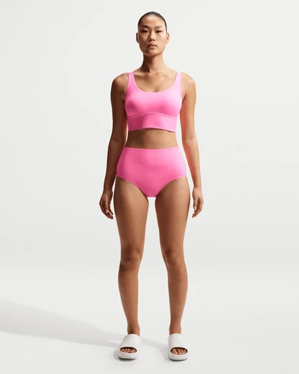 Женские плавки Nike Swim Effortless Essential высокие, розовые