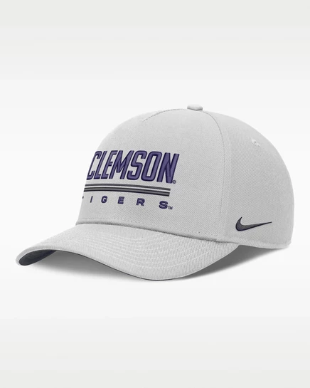 Мужская кепка Nike Clemson Sideline, серая