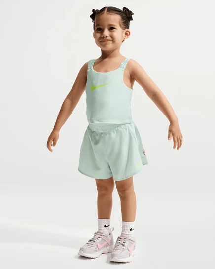 Детский комплект Nike Bold Play майка и шорты, бледно-зелёный
