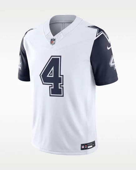 Мужская джерси Nike Dak Prescott Dallas Cowboys NFL, белая