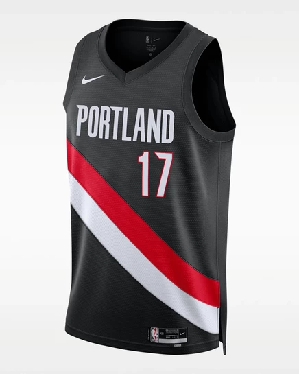 Мужская майка Nike Trail Blazers Shaedon Sharpe Icon, черная