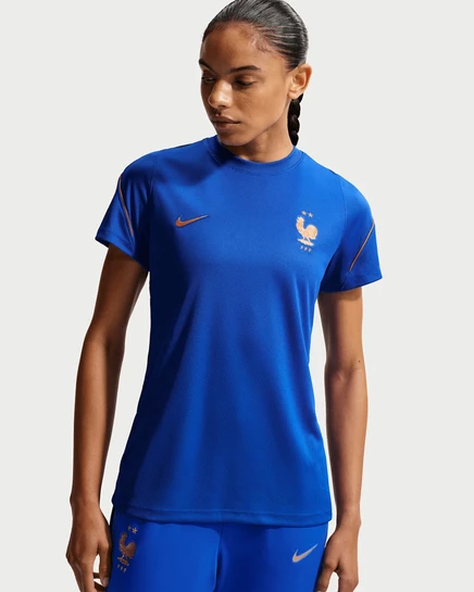 Женский топ Nike FFF Strike Dri-FIT, королевский синий/медный