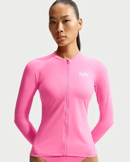 Женский рашгард Nike Hydroguard Dri-FIT, розовый
