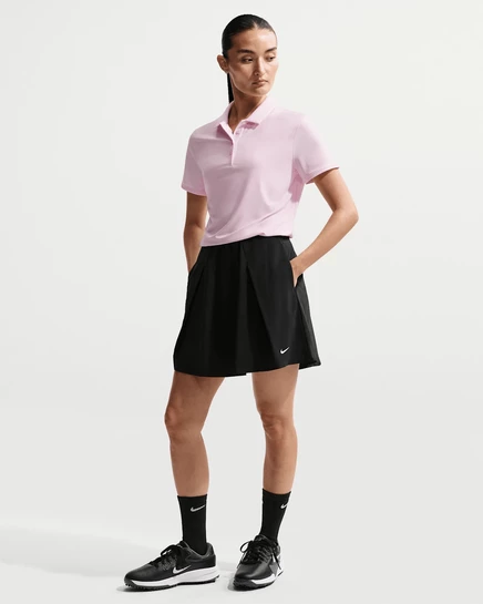 Женская юбка Nike Golf Club со шортами, черно-белая