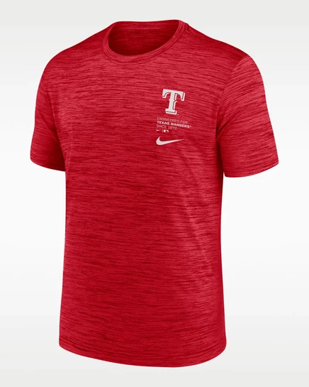 Мужская футболка Nike Texas Rangers Velocity Dri-FIT, красная