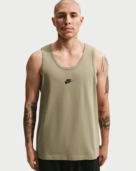 Мужская майка Nike Sportswear Premium Essentials, оливковая