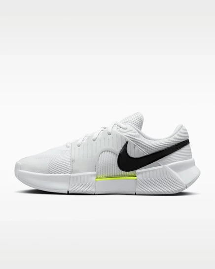 Женские теннисные кроссовки Nike Zoom GP Challenge 1.5, белые/платиновые/лайм/черные