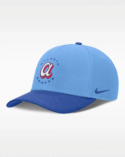 Мужская кепка Nike Atlanta Braves City Rise Dri-FIT, голубая