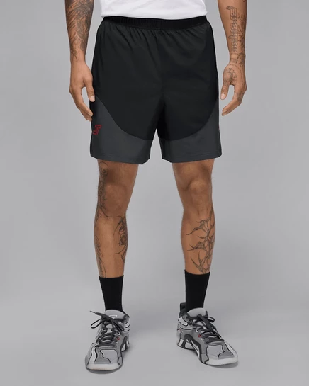 Мужские шорты Jordan Tatum Dri-FIT Woven, черный/антрацит/университетский красный
