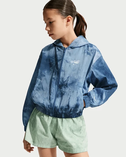 Ветровка Nike Sportswear Club для девочек, темно-синяя