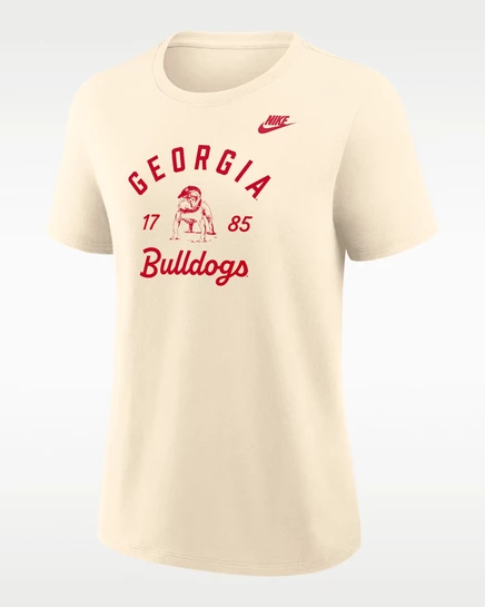 Женская футболка Nike Georgia Legacy Team Name, натуральная