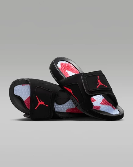Мужские шлепанцы Jordan Hydro VI Retro, черные/infrared 23