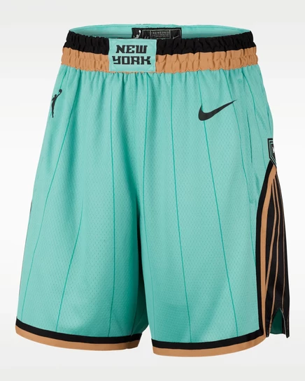 Женские шорты Nike New York Liberty, мятно-черные
