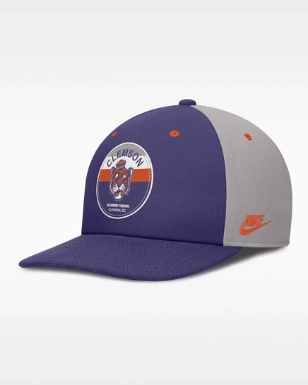 Мужская кепка Nike Clemson Prep Pro Dri-FIT, фиолетовая