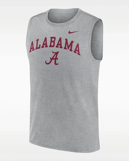 Мужская майка Nike Alabama Primetime Arch Legend, серая