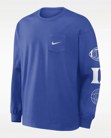 Мужской лонгслив Nike Duke Academic Max90, синий