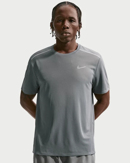 Мужская футболка Nike Miler Dri-FIT, дымчато-серая