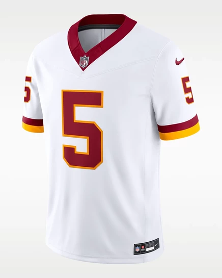 Мужская джерси Nike Jayden Daniels Commanders Dri-FIT, белая