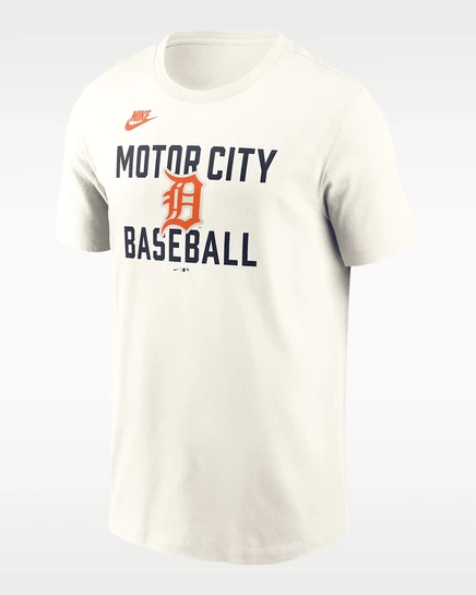 Мужская футболка Nike Detroit Tigers в стиле 70-х, кремовая