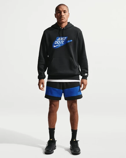Мужские шорты Nike Sportswear Club флисовые, черно-синие