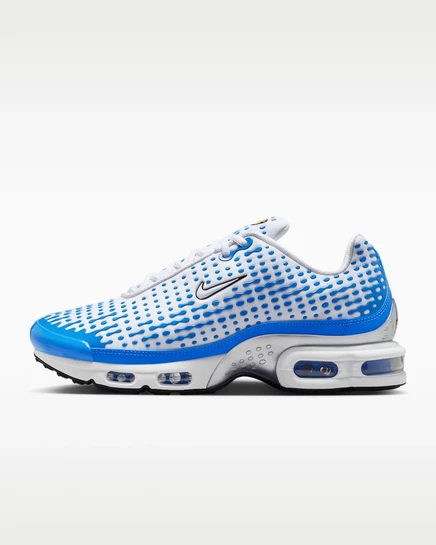 Мужская обувь Nike Air Max Plus VII Kylian Mbappé, бело-голубая/серебристая