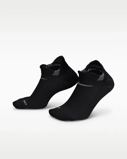 Унисекс носки Nike легкие невидимые для бега, черно/дымчато-серые/платиновые