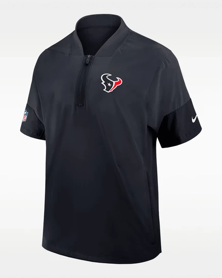 Мужская куртка Nike Houston Texans Sideline 1/2-zip, синяя