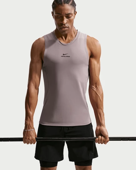 Спортивная футболка Nike Pro Dri-FIT Training Tank светло-фиолетового цвета